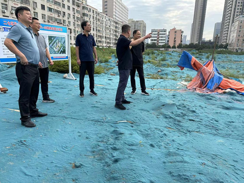 集團(tuán)公司黨委委員、副總經(jīng)理張巖到侯寨新鎮(zhèn)區(qū)安置區(qū)調(diào)研項(xiàng)目建設(shè)工作